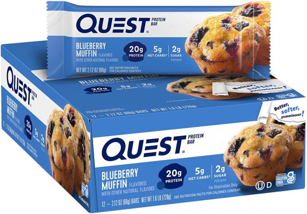 Quest Blueberry Muffin Protein Bar 12ct